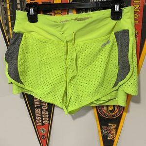 AVIA bright yellow M workout shorts